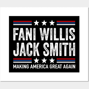 Fani Willis Jack Smith For President 2024 Funny Political retro quote Posters and Art